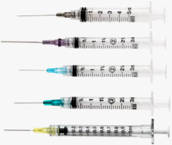 BD Syringe & Needle Hypo 3cc 21x1.5in &&L/L 100/box 8 box/case 309577