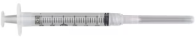 BD Syringe & Needle Hypo 3cc 18x1.5in L/L 100/box 8 Box/case 309580