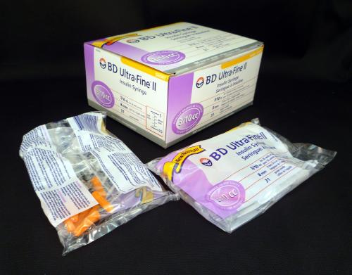 BD Syringe & Needle Insulin 3/10cc 8mm 31x5/16in Ultra-fine 100/box 5 Box/case 320440