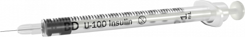 BD Syringe & Needle Insulin 1cc 31g X 6mm Ultra-fine Ii 100/box 5 Box/case 324921