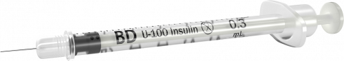 BD Ultra-Fine™ Insulin Syringes, 1 mL 8mm x 30G U-100 100/bx 5 bx/case 326702
