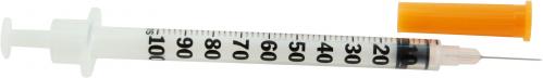 BD Syringe & Needle Insulin 1cc 28x 0.5in Microfine Dbl P84 100/box 5 Box/case 329424