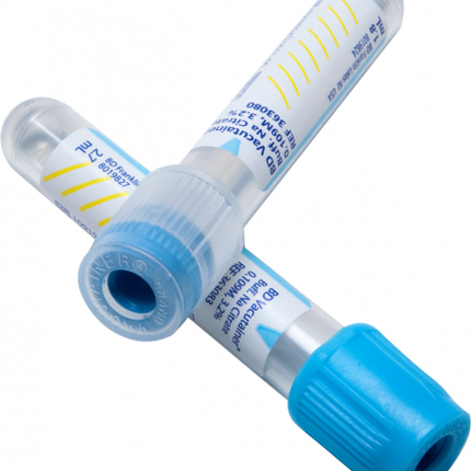 BD Tube Vacutainer Hemo+ Cit 13x75mm 1.8ml L/blue *short Date* Bx/100