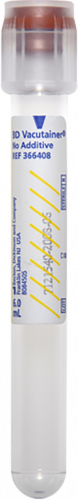 BD Tube Vacutainer Hemo 13x100mm 6ml No Additive 100/Box 10Box/Case 366408