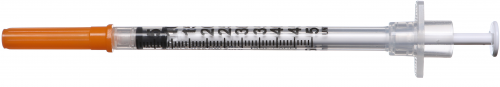 Sol-M  Sol-Care 0.5ml Safety Insulin Syringe 29G x 1/2" (12.5mm) 100/box 100002IM
