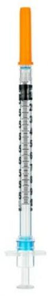 Sol-M Syringe & Needle Insulin 1cc 29 X 0.5in 100u Safety Sol-care 100/box 10 Box/case 100017IM