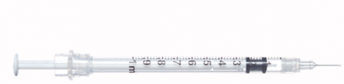 Sol-M Syringe & Needle 1cc 22g X 1.5in Fixed Needle 100/box 24 Box/case 100040IM