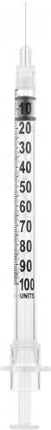 Sol-M Syringe & Needle Insulin W/fixed Needle 1cc 28g X 0.5in 100/box 10 Box/case