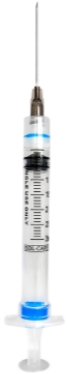 Sol-M Syringe & Needle 3cc 22g X 1.5in Detach Safety Sol-care 100/box 8 Box/case 100076IM