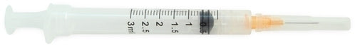 Sol-M Syringe & Needle 3cc 23g X 1in Detach Safety Sol-care 100/box 8 Box/case 100077IM