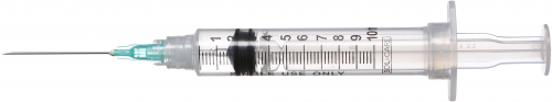 Sol-M Syringe & Needle 10cc 21g X 1.5in Detach Safety 100/box 12 box/case 160072IM