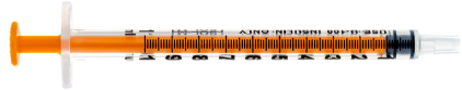 Sol-M Syringe Insulin 1cc Slip-tip W/o Needle 100/box 8 Box/case 161000