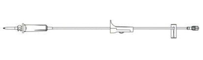 B. Braun Gravity IV Administration Set, With Zero Injection Site, 18mL, L85", 15 drops/mL, 10/Pack, 50 each/case 352601 / BB352601