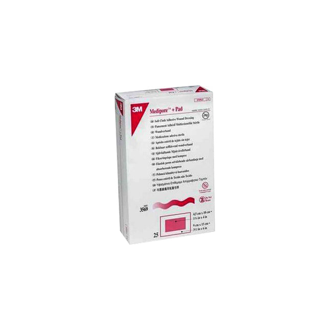 3M™ Medipore™ Soft Cloth Surgical Tape, 10cm x 15cm, Sterile 3569-E