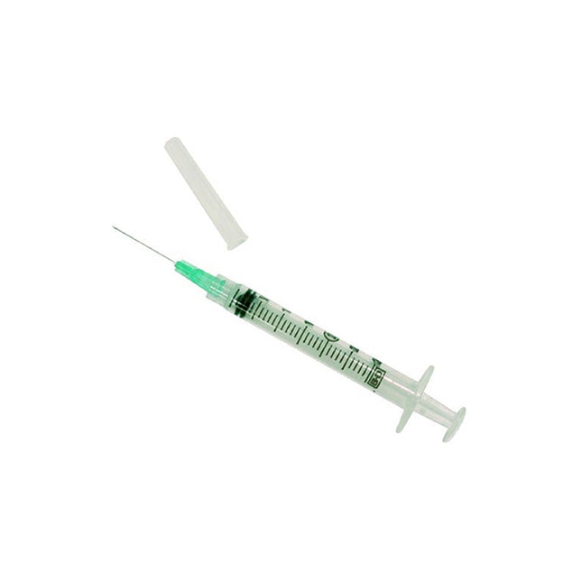 BD Preset™ Arterial Blood Gas Syringe, Luer-Lok™ Tip, 22GA x 1", Preattached Needle, 3mL, 100 each/case, 364314
