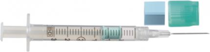 BD Preset™ Blood Gas Analysis Syringe, L1" ODSEC 23GA Needle, 3mL, 100 each/case, 364327