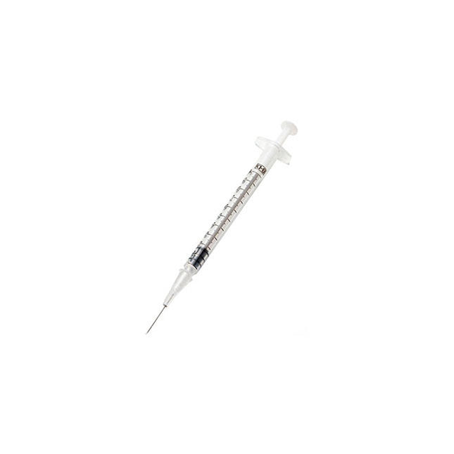 BD Preset™ Arterial Blood Gas Syringe, Slip Tip, Preattached Needle 1mL, 23GA x 1", 100 each/case, 364413