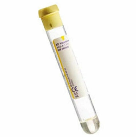 BD Tube Vacutainer 16 X 100mm 8.5ml Acd Yellow 100/Box 10 Box/Case 364606