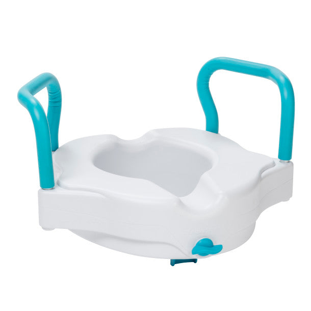 Drive Medical Aquasense 3-in-1 Contoured Raised Toilet Seat 2", Removavle Handles, 1 Each, 770-617