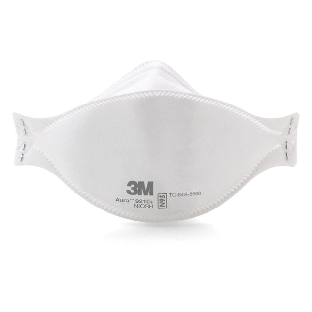 3M Aura N95 Particulate Respirator 9205+, Fold Flat, Regular Size, 400/CS, 9205 - PLUS - BULK / 9205+BULK - A Medi Supplies