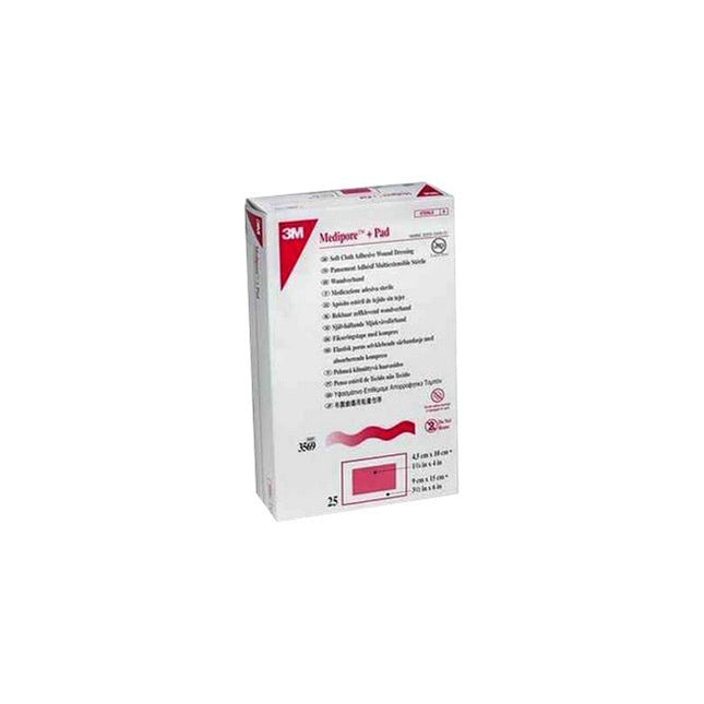 3M™ Medipore™ Soft Cloth Surgical Tape, 10cm x 15cm, Sterile 3569 - E - A Medi Supplies