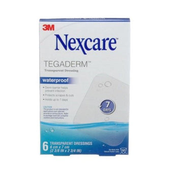 compare product 3M Nexcare™ Tegaderm™ Transparent Waterproof Dressing 6 each/box,  H1624-06-CA