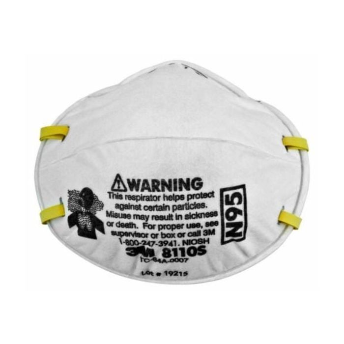 3M Non - Medical Molded N95 Particulate Respirator for Small Faces, Small size, 20/BX, 8110S - A Medi Supplies