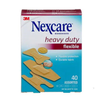compare product Nexcare™ Fabric Bandages, Assorted Sizes 40 each/pack, 12 pack/case HD202-CA