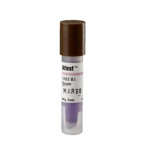 3M™ Attest™ Biological Indicators, Brown Cap, 25 each/box, 1262P - A Medi Supplies