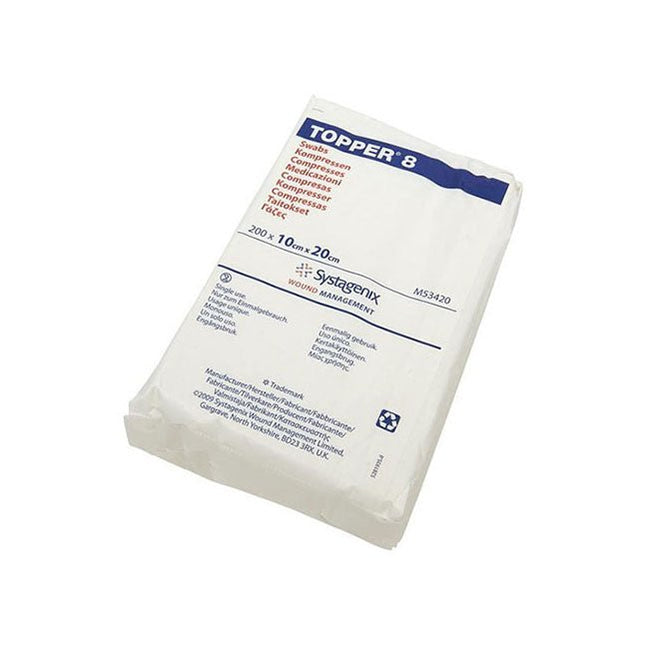 3M Health Care (Solventum) 3M™ Topper™ 8 Non - Woven Swabs, 10X20CM, 200 each/bag, M53420 - A Medi Supplies