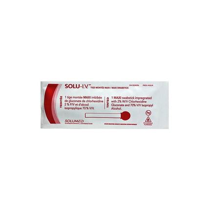 3M (Solventum) 3M™ SoluPrep™ Swab with Antiseptic Solution 3M™ SoluPrep™ Large Swab, Clear, 2% w/v CHG/70% v/v IPA, 30 each/box, S10208 / 102.08 - A Medi Supplies
