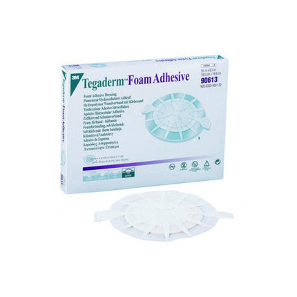 3M (Solventum) 3m Tegaderm High Performance Foam Adhesive Dressing, Oval, Medium, 5 - 5/8" X 6 - 1/8" 5 each/box, 90613 - A Medi Supplies