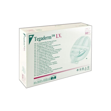 3M (Solventum) Tegaderm™ I.V. Transparent Film Dressing, Pediatric, 2" x 2.5", 100 each/box, 1610 - A Medi Supplies