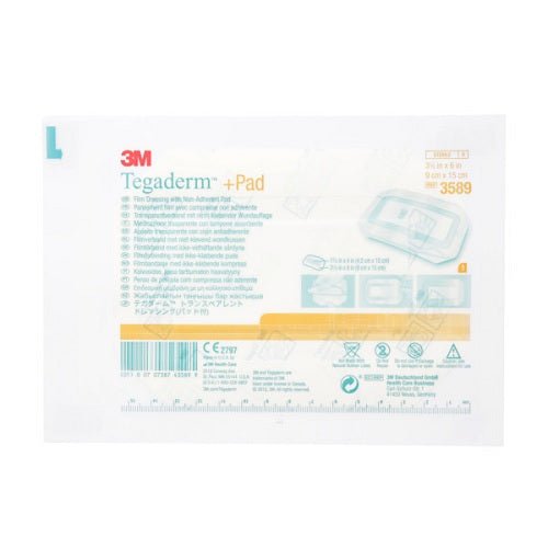 3M (Solventum)Tegaderm + Pad Film Dressing with Non - Adherent Pad , 9cm x 15cm 25 each/box, 4 box/case 3589 - A Medi Supplies