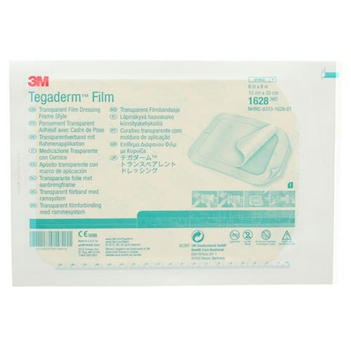 3M (Solventum) Tegaderm Transparent Film Dressings, 15cm X 20cm, Sterile 10 Each/box 1628