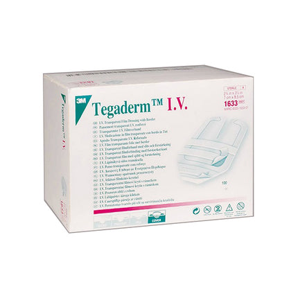 3M Health Care (now Solventum) 3M Tegaderm I.V. Transparent Film Dressing 100 each/box, 1610    4 box/case