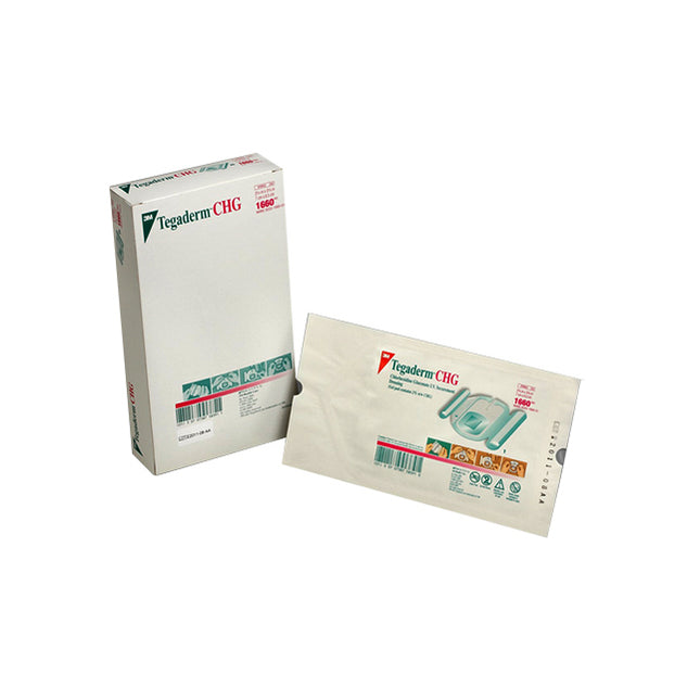 3M Health Care (now Solventum)  Tegaderm CHG Chlorhexidine Gluconate IV Securement Dressing, Sterile 	 25 each/box, 4 box/case 	 1657R