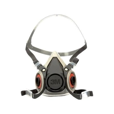 3M Respirator, 6000 Series, Half Facepiece 1 each/box, 24 box/case 6100