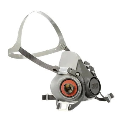 3M Respirator, 6000 Series, Half Facepiece, Medium, Gray 1 each/box, 24 box/case 6200