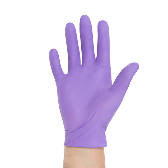 O&M Halyard Canada ULC Purple Nitrile Exam Glove, 9.5" Sterile, Pair  50 pair/box, 4 box/case 55091