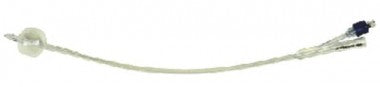 Amsino AMSure®, Foley Catheter, 100% Silicone, 2-Way, Straight Tip, OD 14Fr, 5cc, 10 each/box, AS41014S