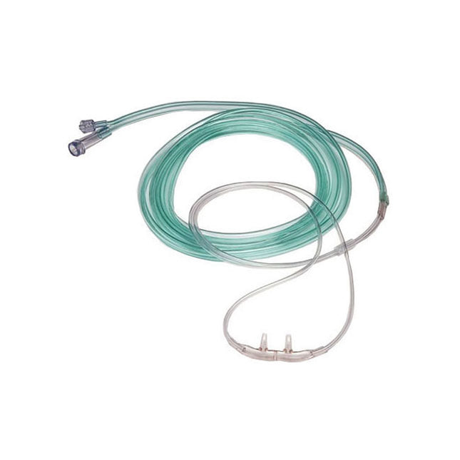SunMED Divided Cannula, Standard, Adult, with 7' Oxygen/2" Co2 Line 25 each/case 4706-7-0-25