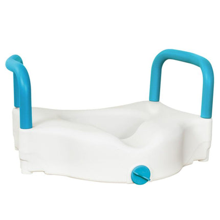 Drive Medical 3-Way Raised Toilet Seat, White, 4", 1 Each, 770-618