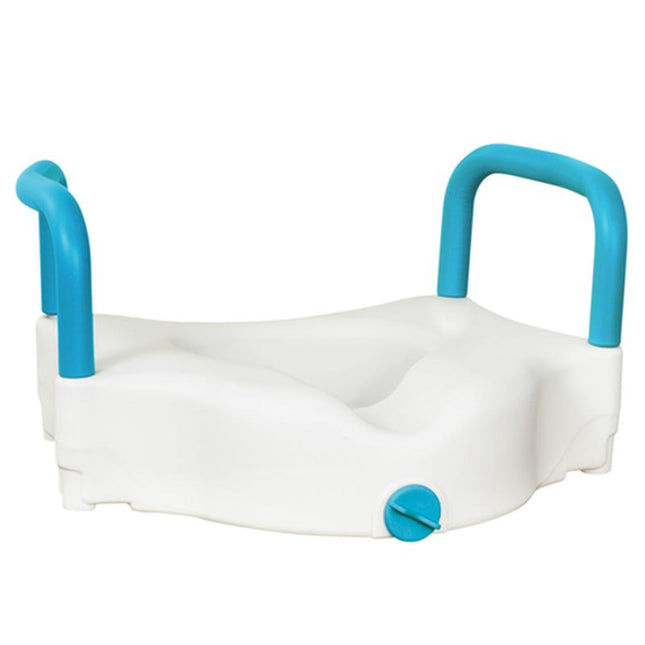 Drive Medical 3-Way Raised Toilet Seat, White, 4", 1 Each, 770-618
