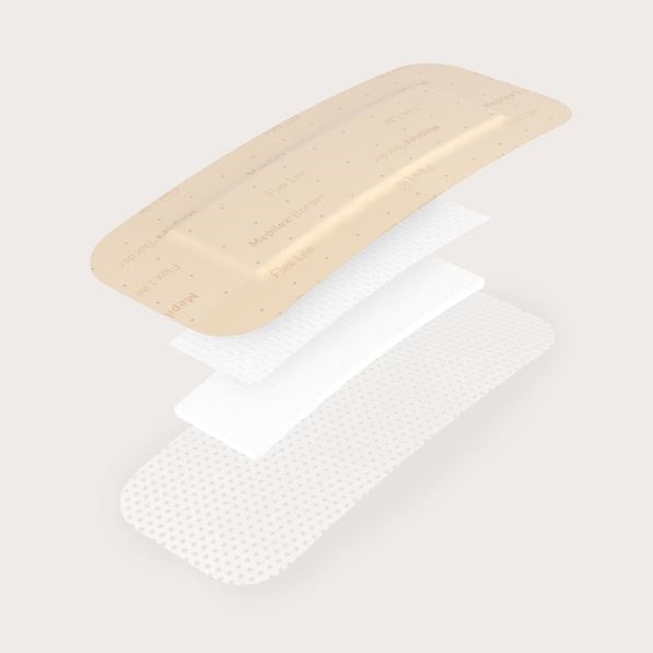 Molnlycke Mepilex® Border Flex Lite All-in-one Foam Dressing, 5CM X 12.5CM, 5 each/box, 581100