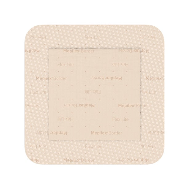 Mepilex Border Flex Lite Adherent Foam Dressing 10cm X 10cm, 581300, 5 each/box