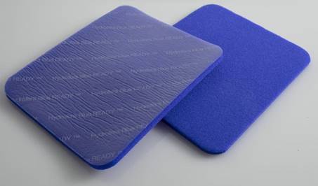 Hydrofera Blue® Ready Antimicrobial Foam Dressing with Border, 8" x 8" (20.3 cm x 20.3 cm) Box/10 Each 596-HBRS8820