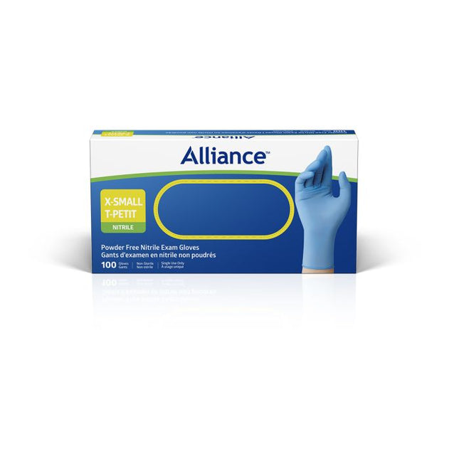 Medline Alliance™ Powder-Free Nitrile Exam Glove, Blue, 100/Box