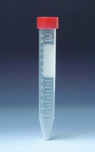 Tube Centrifuge 15ml Conical Base Pp W/screw Cap Red Ca/500 Notes 62.554.101