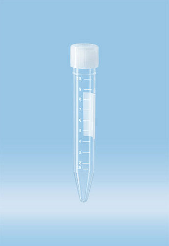 Tube Centrifuge 10ml Conical Base Pp W/screw Cap Ca/1000 62.9924.293